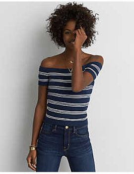 American eagle shop off shoulder sweater