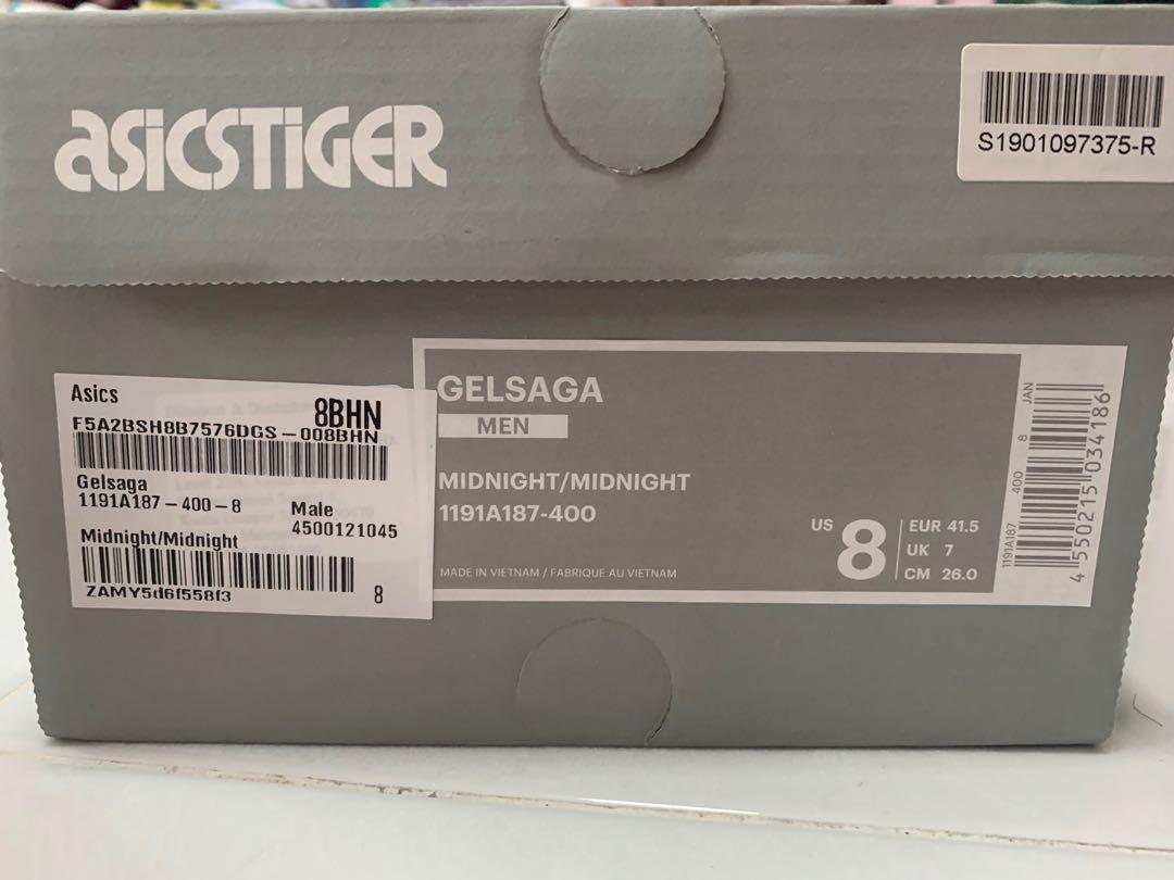 asics gel saga midnight