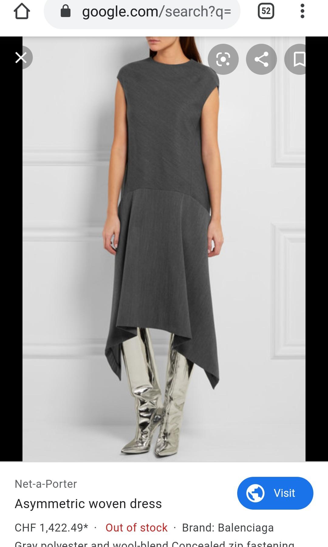Balenciaga asymmetric dress Clearance