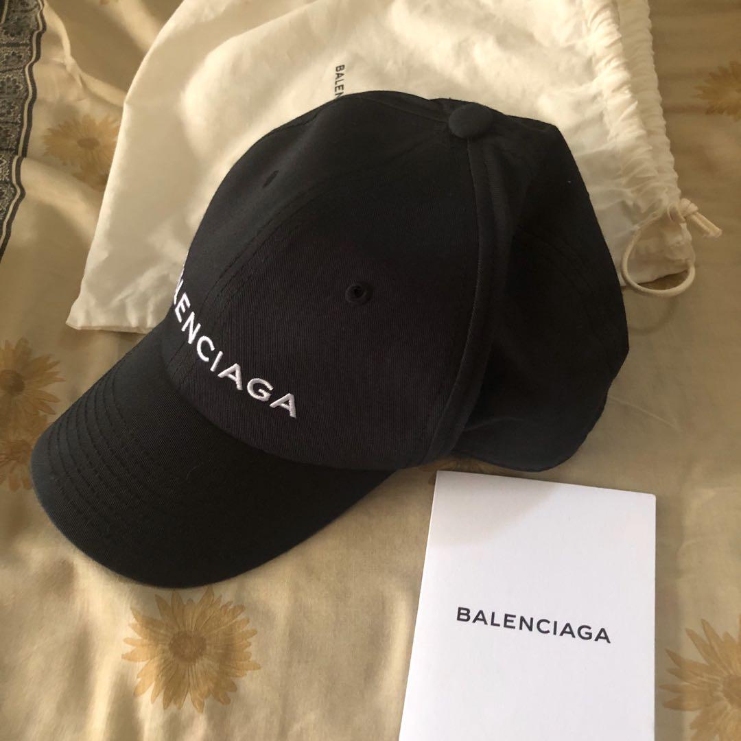 Balenciaga OG Baseball Cap Black, Men's 