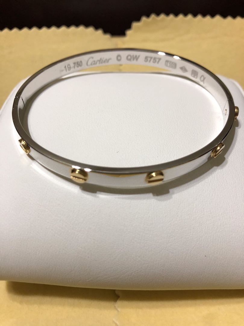 cartier bracelet 2 tone