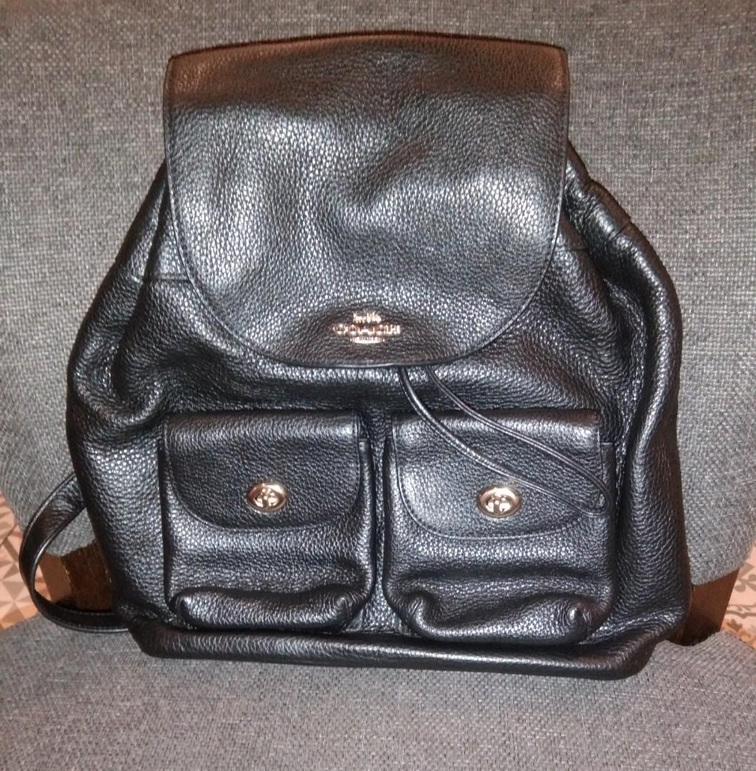 RUSH SALE!!! Authentic Coach Billie Backpack (Category: Luxury Bags & Wallets) located in Quezon City. Submitted by ilovebigbrands (Listing ID 281601144, Image 2). Description: Guaranteed authentic Coach Billie Backpack; Used twice, with original price tag, care card; medium size US retail price $398; PH store price around Php35k NO TO LOW BALLERS, please..