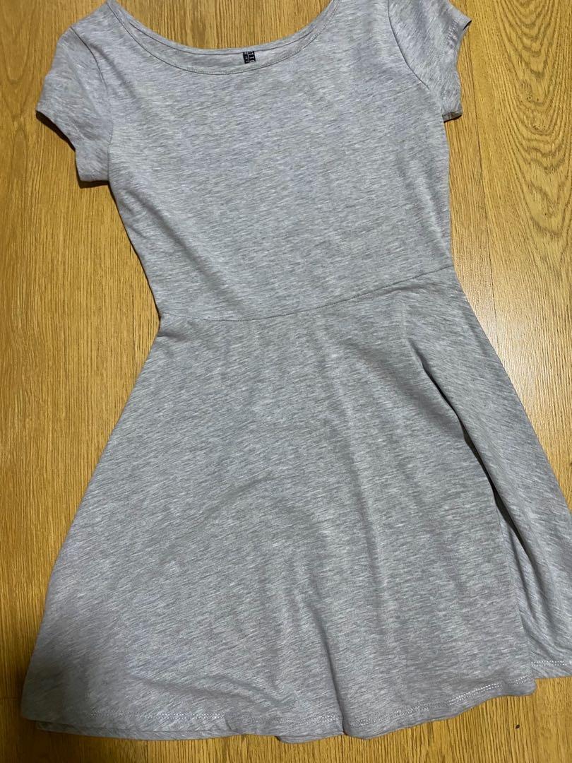 light grey skater dress