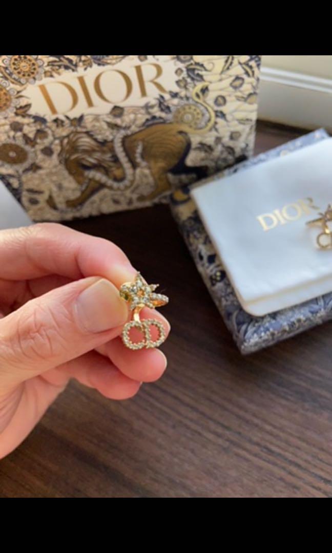 Dior Clair D Lune Earrings in Metallic  Lyst Australia