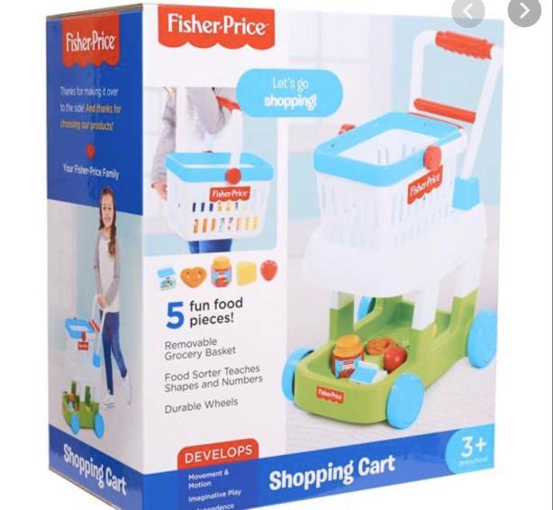 fisher price let's go shopping cart