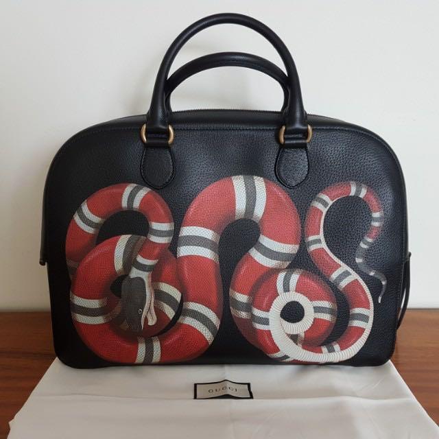 GUCCI KING SNAKE WALLET, Luxury, Bags & Wallets on Carousell