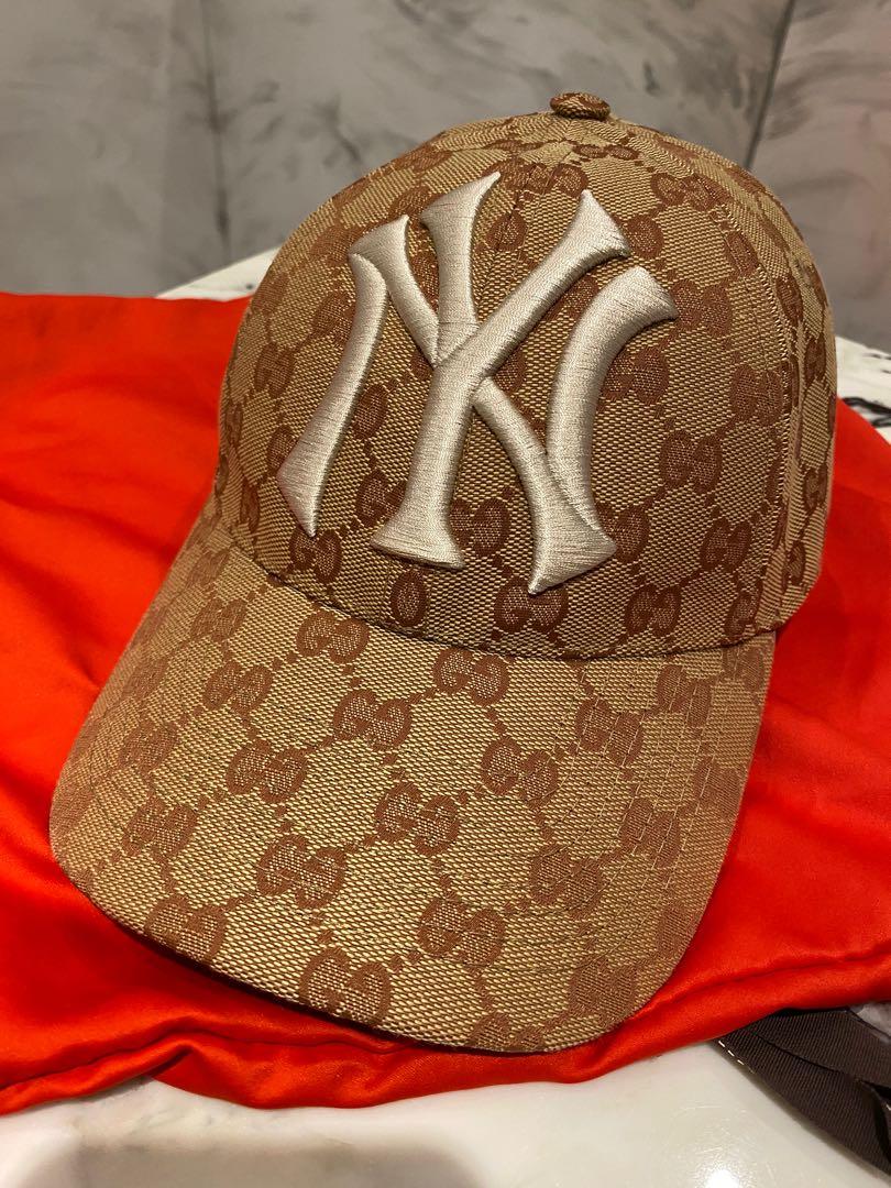 Gucci X NY Yankees cap, Women's Fashion, Watches & Accessories, Hats Beanies on Carousell