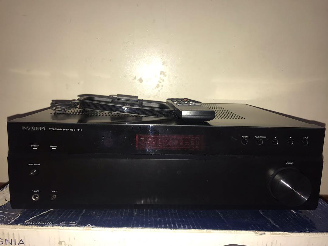 Insignia Stereo Receiver with Bluetooth, Audio, Soundbars, Speakers