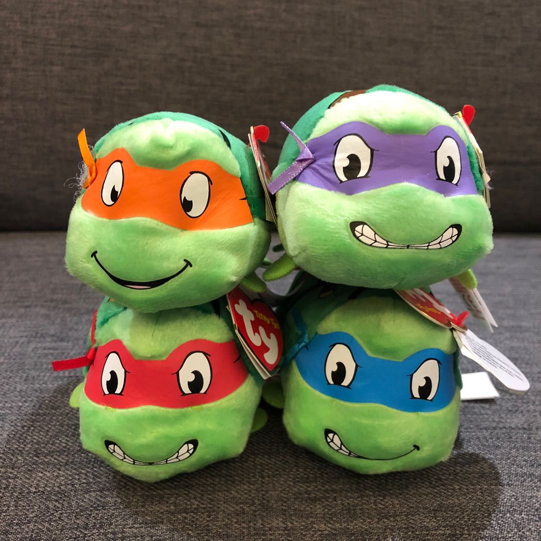 TMNT タートルズ ty ぬいぐるみ タグ付き 4個セット ty キーホルダー