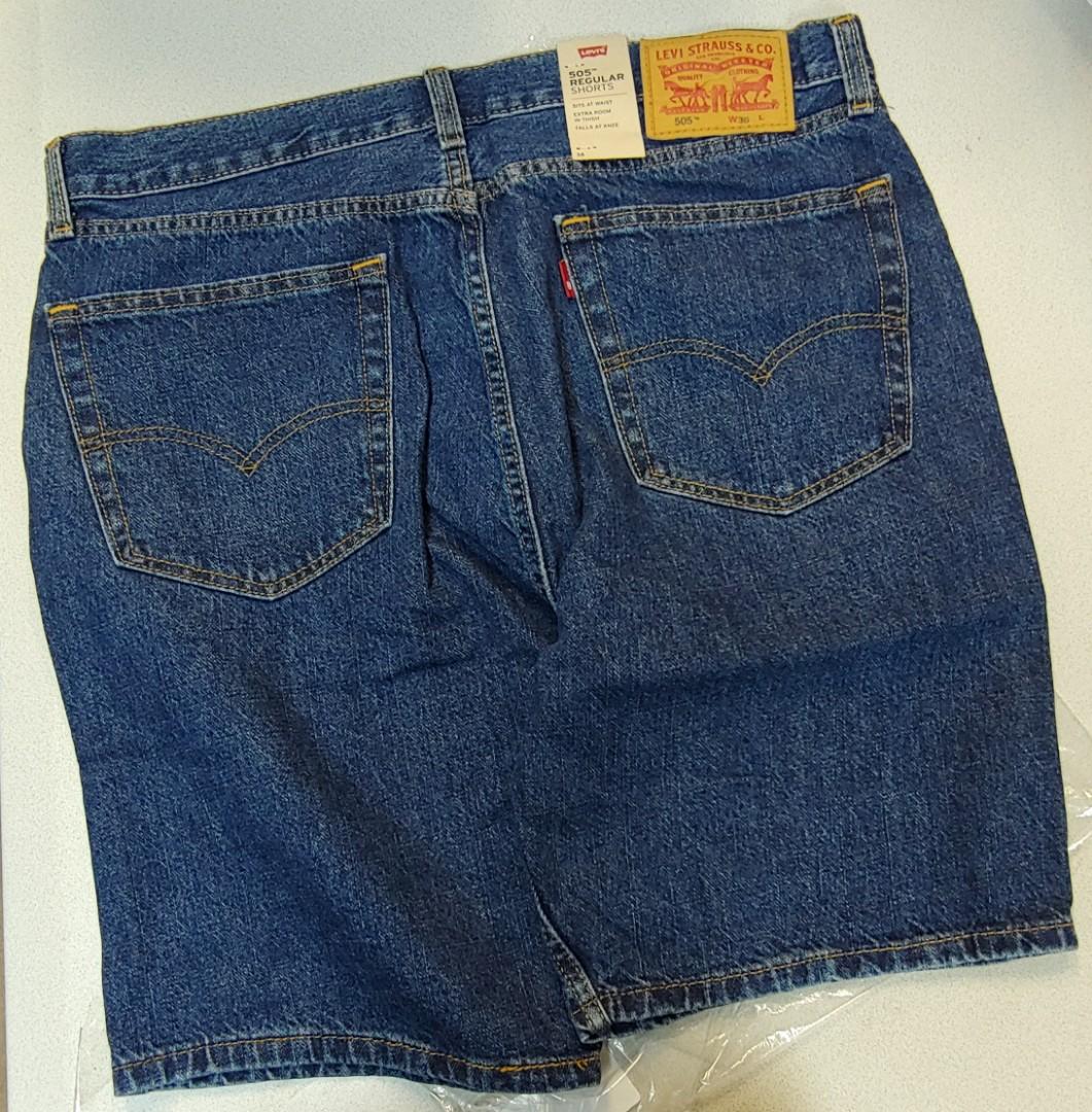levi 505 shorts size 36