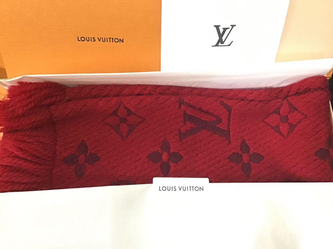 Louis Vuitton Logomania Red Monogram Wool Scarf CBWSPSA 144010028151 – Max  Pawn