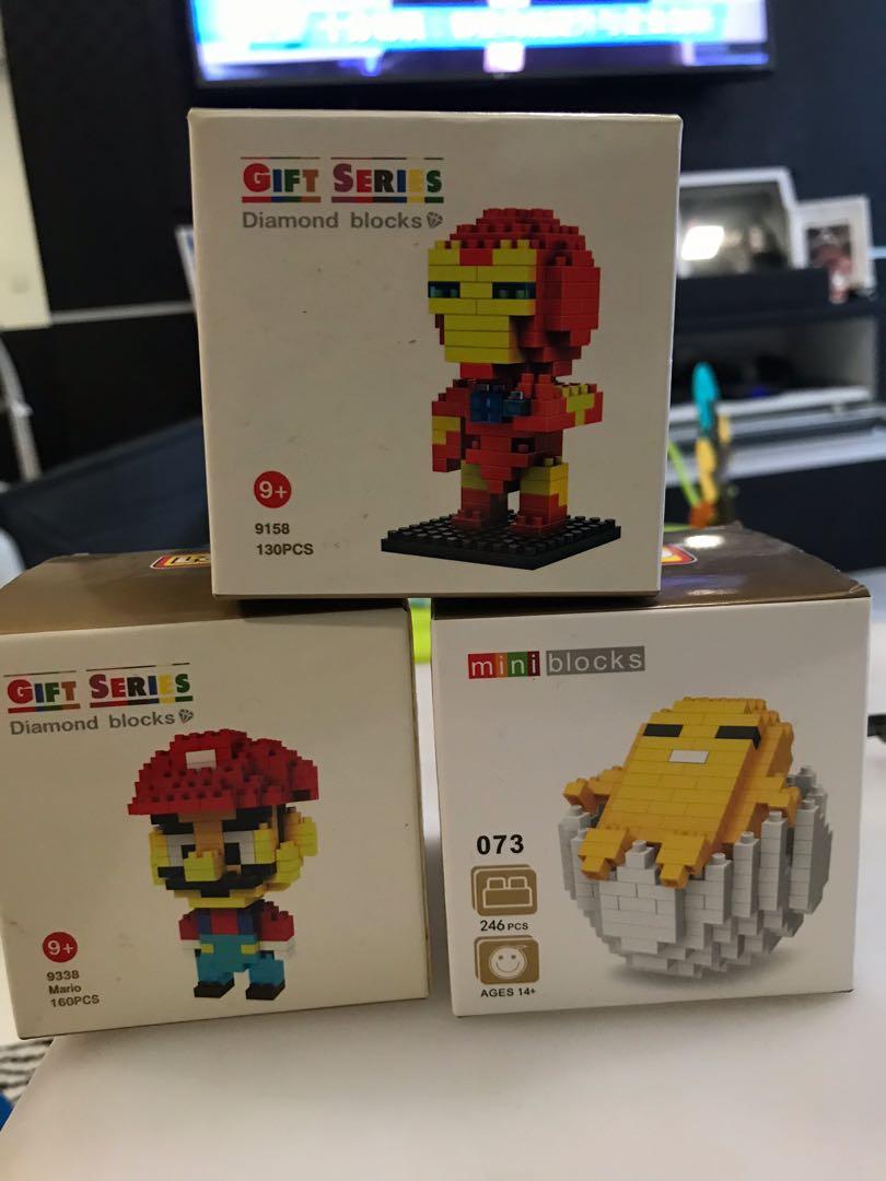 loz diamond block ironman Mario Gutetama, Hobbies Toys, Toys