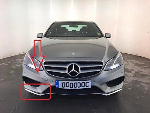 Mercedes Benz E Class W212 AMG Front Bumper Chrome Trim Moulding