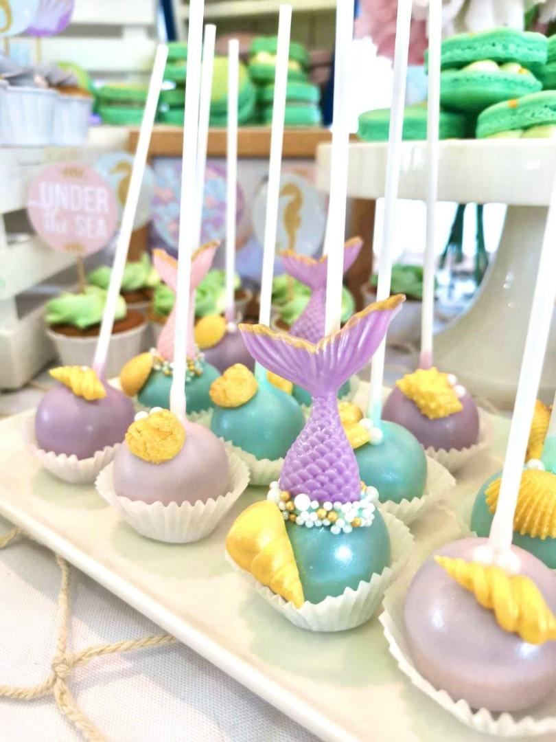 Mermaid Theme Cake Pop Food Drinks Homemade Bakes On Carousell Mermaid Theme Cake Pop Food Drinks Homemade Bakes On Carousell