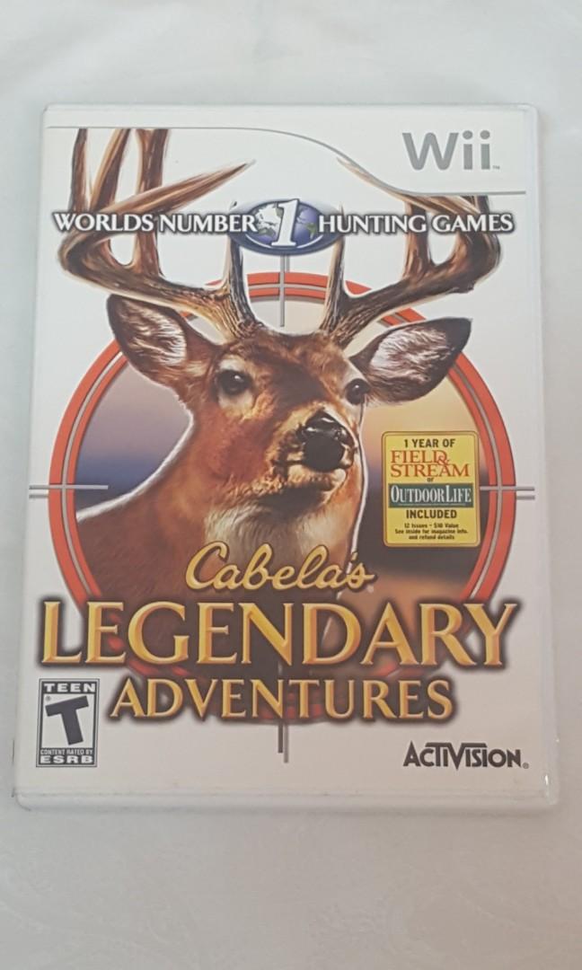 Nintendo Wii Cabela's Legendary Adventures, Video Gaming, Video