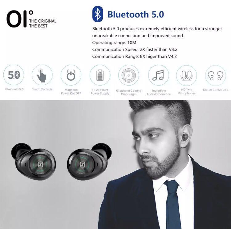 OI Tidybuds Pro True Wireless Earbuds Bluetooth 5.0 3000mAh Audio