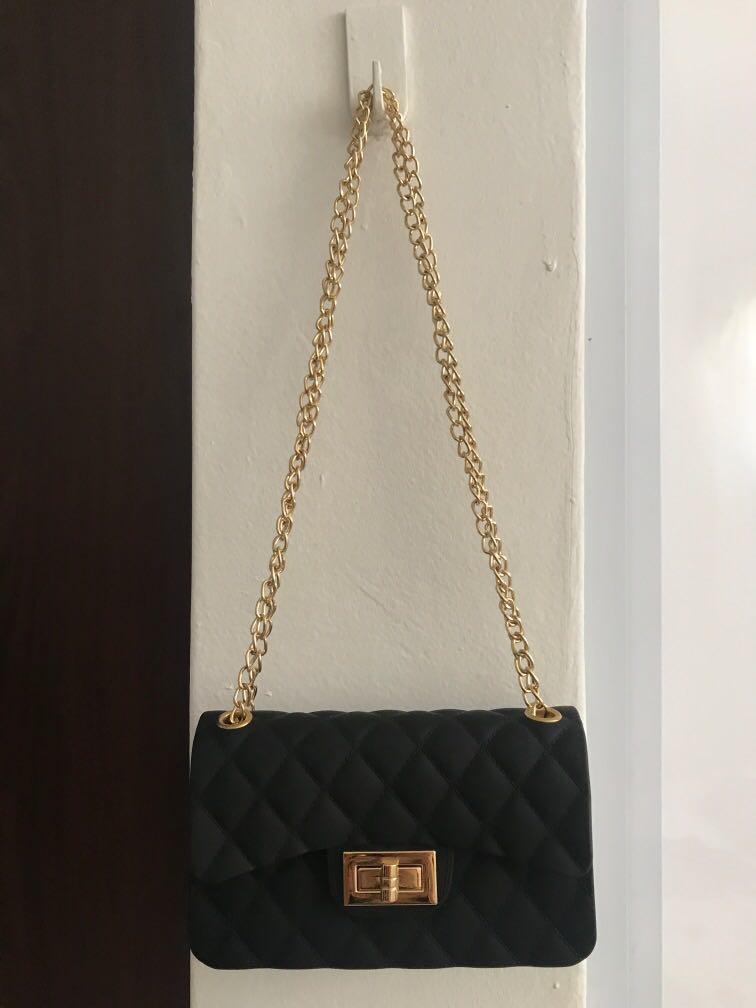 Plastic sling bag hot sale