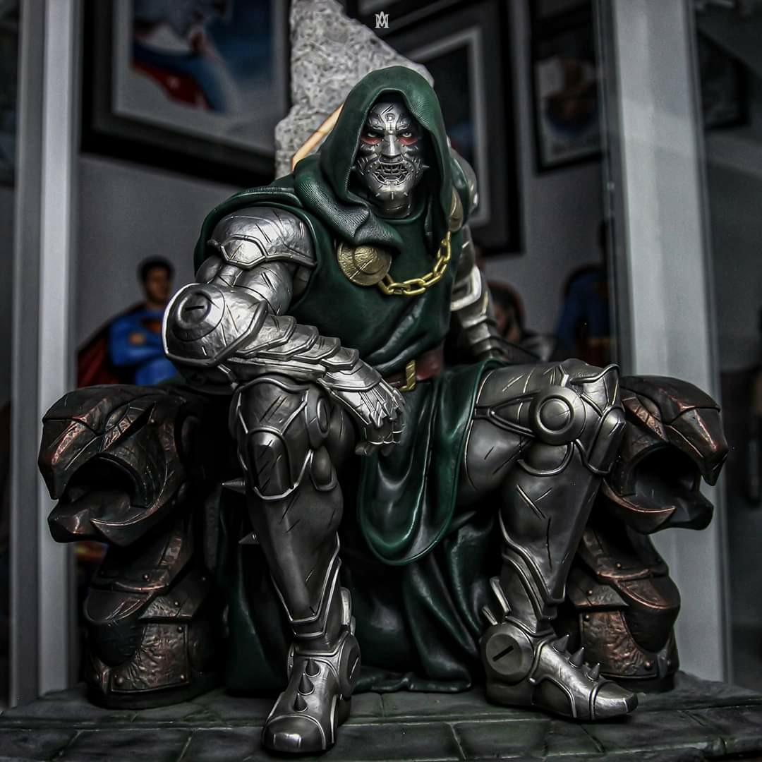 Dr Doom on Throne Sideshow Collectibles Dr Doom on Throne Sideshow Doct...