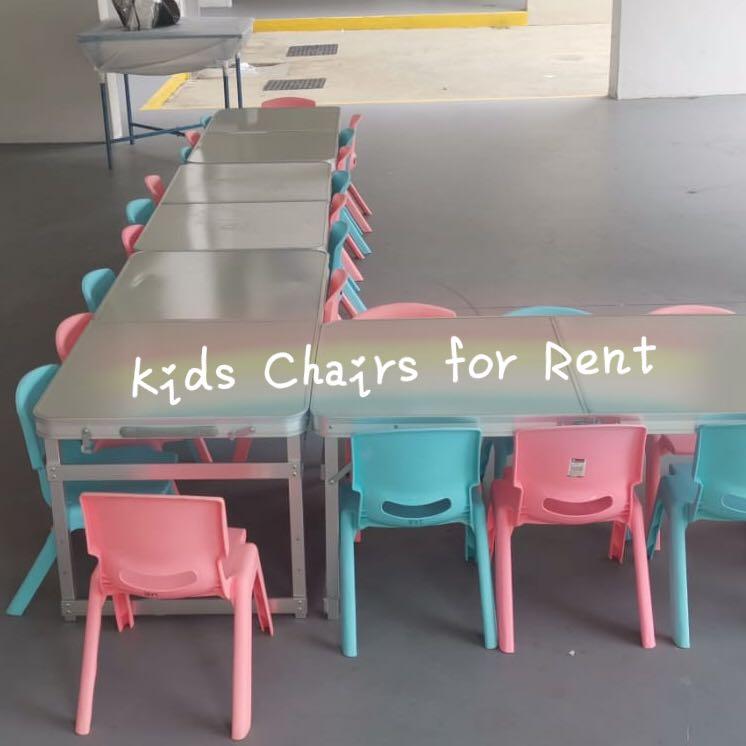 Children's party table and chairs for rent shop