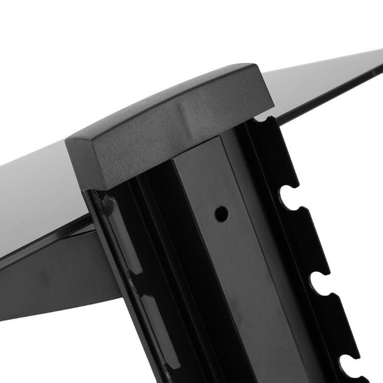 Tempered Glass Wall Mount Stand Shelf CD DVD Cable TV Box Rack Floating