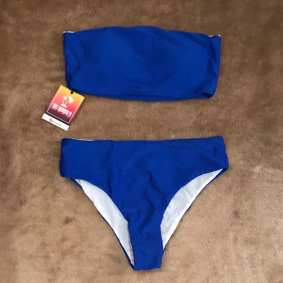 Royal blue clearance two piece swimsuit