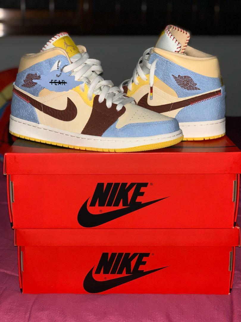Air jordan 1 store mid fearless chateau rouge
