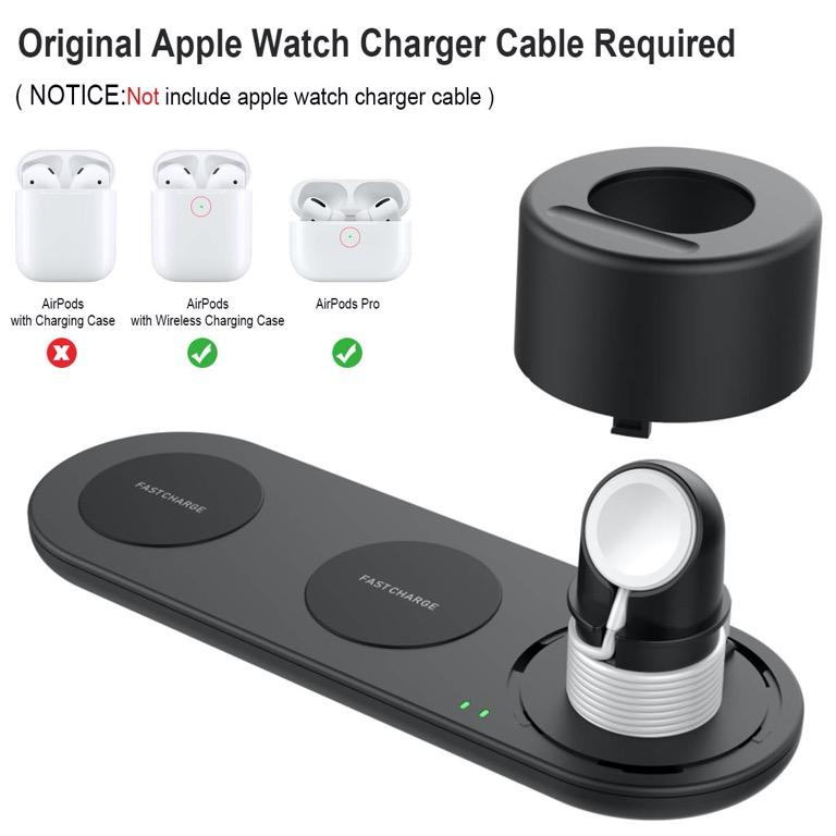 Wireless Charging Pad With Watch Holder 3 In 1 Electronics Others On Carousell