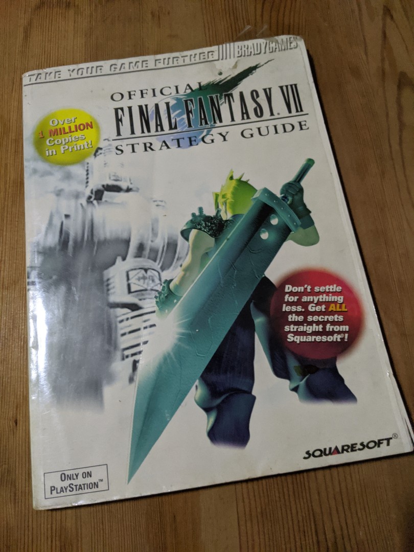 WTS Final Fantasy VII PS1 Guide Book, Video Gaming, Video Game Consoles, Others on Carousell