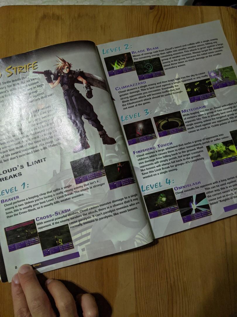 WTS Final Fantasy VII PS1 Guide Book, Video Gaming, Video Game Consoles, Others on Carousell