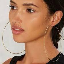 10cm Gold Plated Hoops