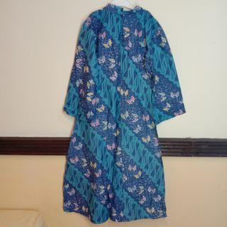 Batik biru dress