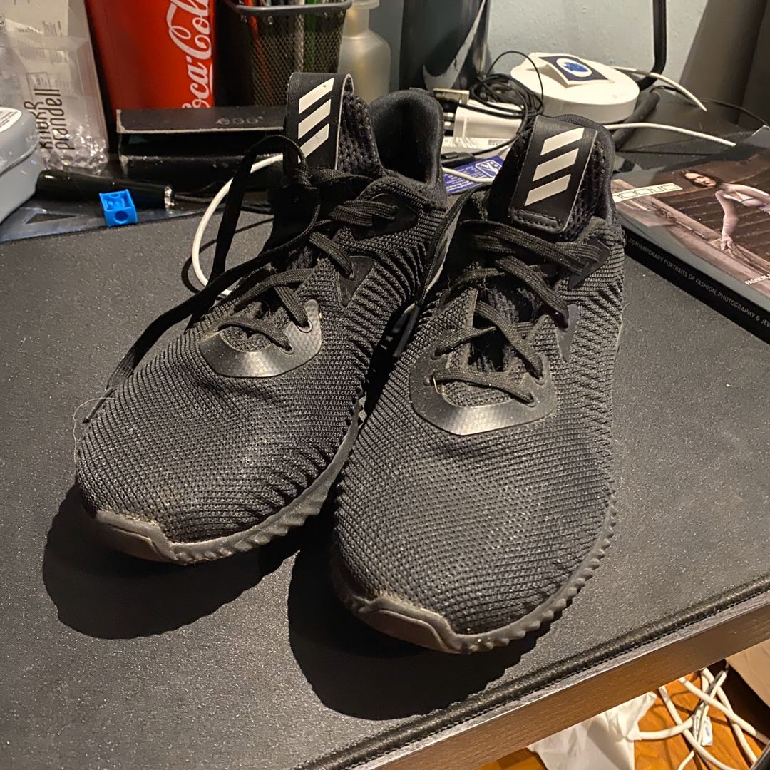 Adidas Alphabounce full black, Men's Fashion, Footwear, Sneakers on Carousell