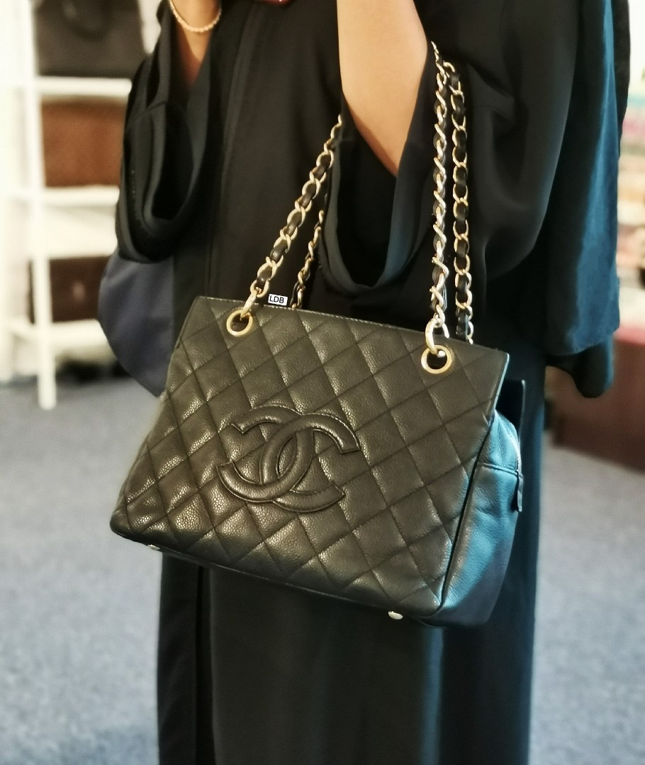 black and gold chanel bag authentic