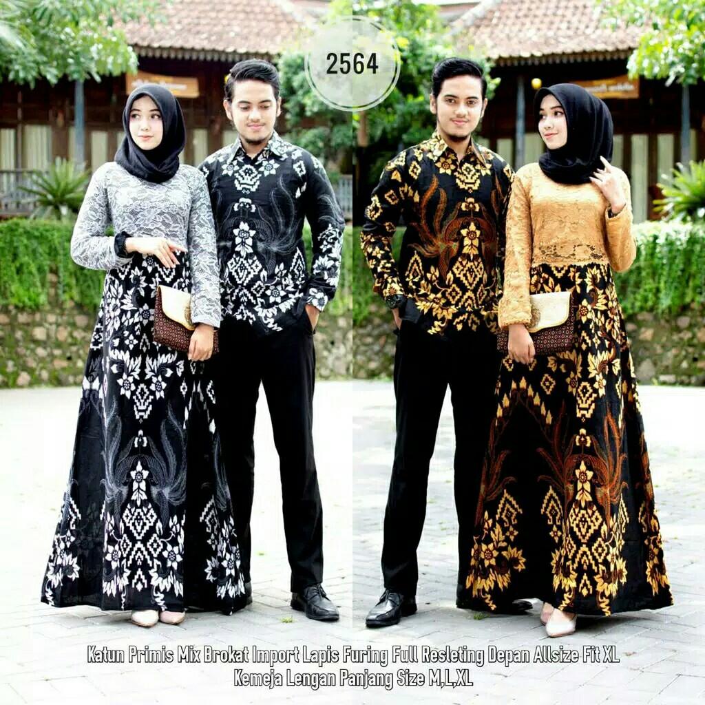 Batik Couple Gamis Set Women S Fashion Muslimah Fashion On Carousell