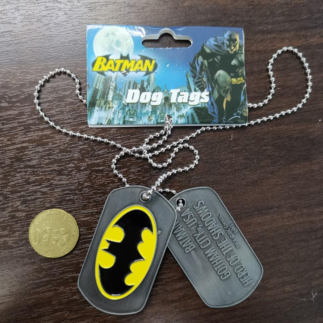 Batman dog tag necklace store