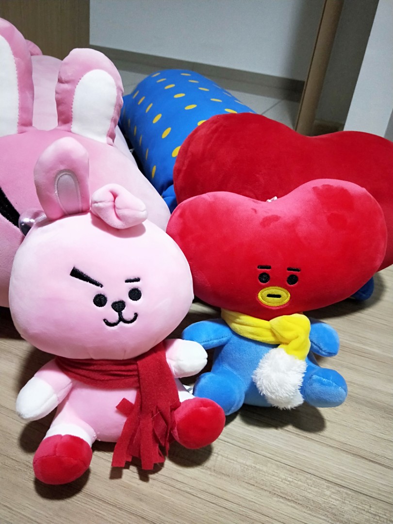 bts heart plush