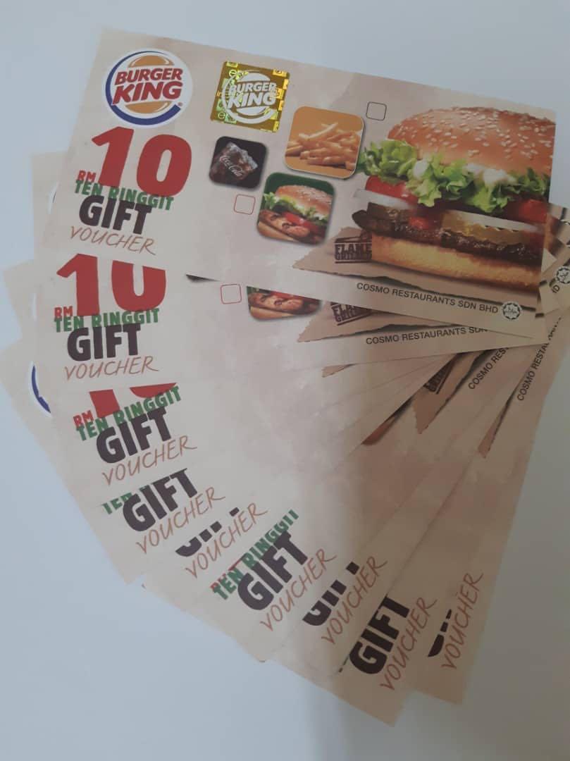 Burger King Tickets Vouchers Gift Cards Vouchers On Carousell