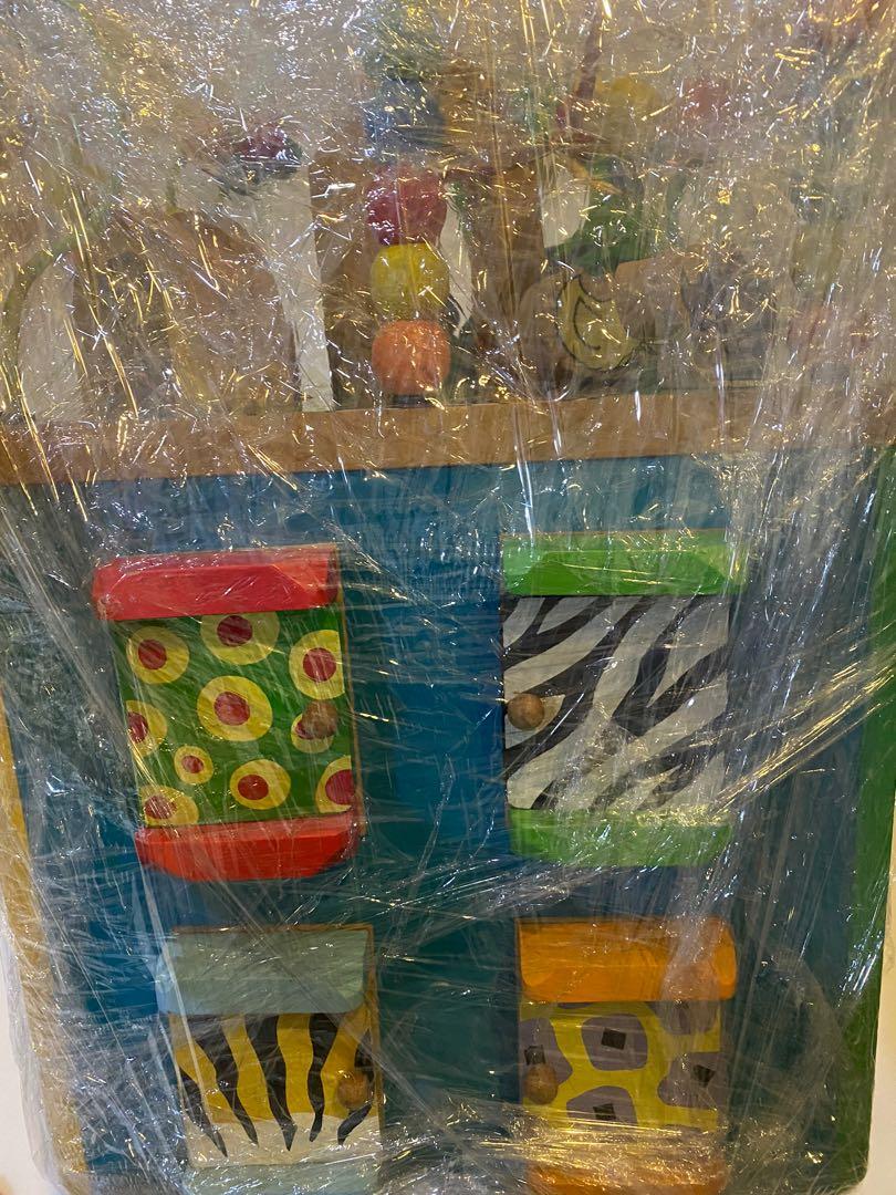 Busy Zoo Wooden Activity Cube, Babies & Kids, Infant Playtime on Carousell