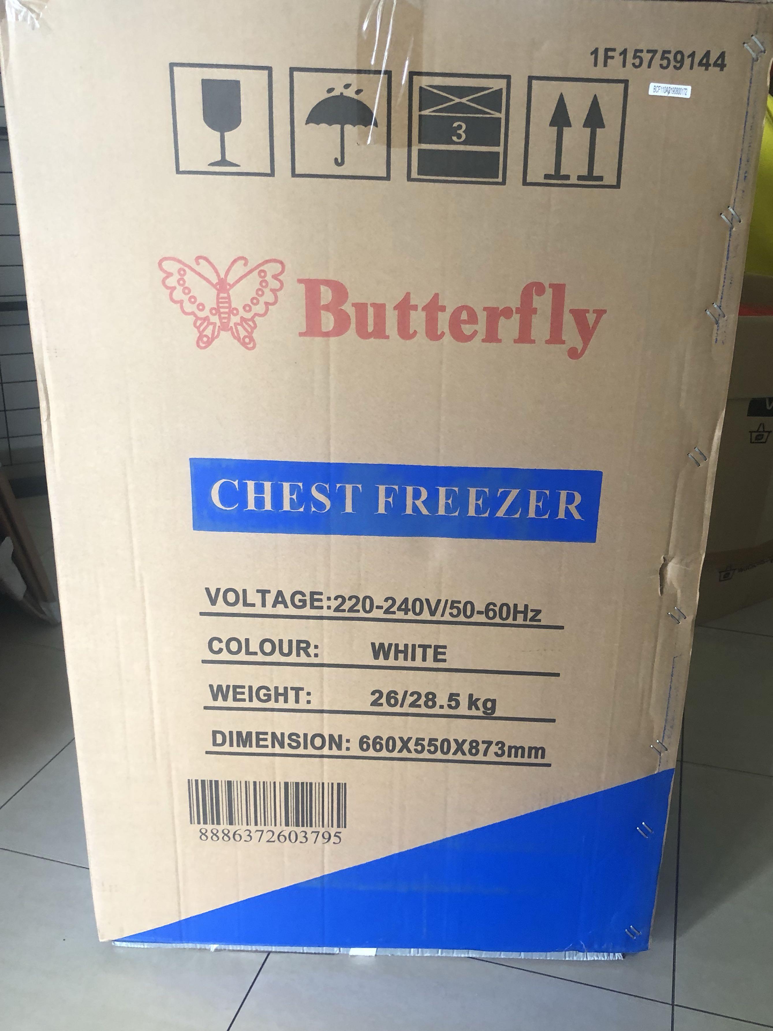 Butterfly Chest Freezer, TV & Home Appliances, Kitchen Appliances