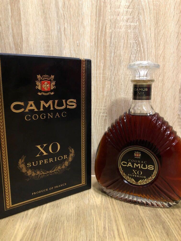 有盒Camus Cognac XO Superior 金花1L裝, 嘢食& 嘢飲, 酒精飲料