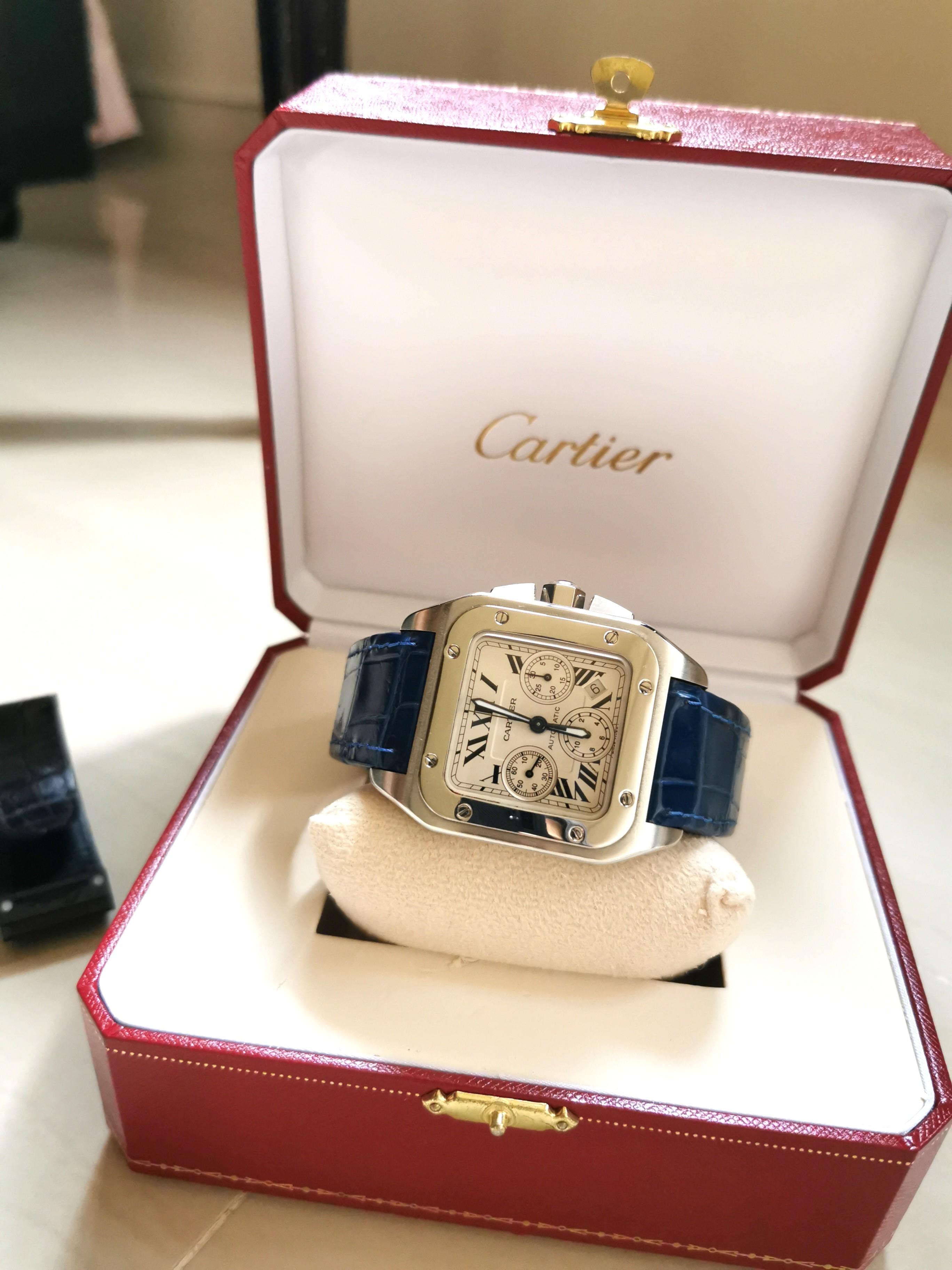 Cartier Santos 100XL Chronograph 2740 steel/gold \u003e Exclusive Chrono