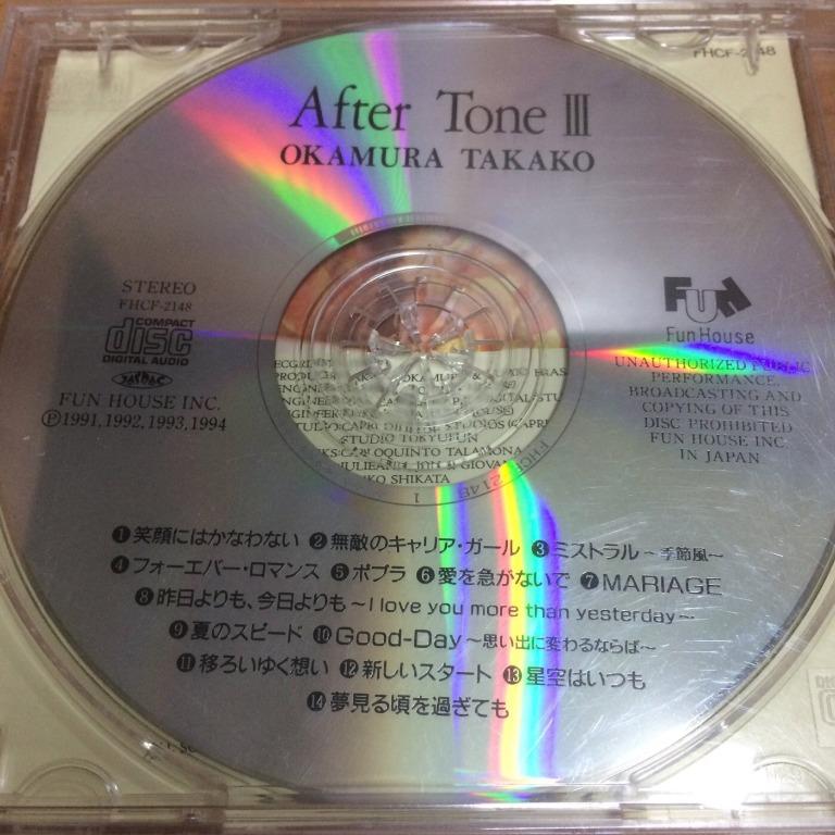 CD 岡村孝子 Okamura Takako After Tone III (Japan), 興趣及遊戲, 音樂樂器 & 配件, 音樂與媒體