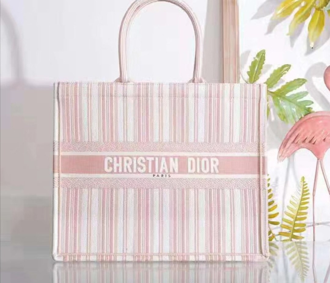 Moda Archive X Rebag Tote Bags  PreOwned Christian Dior Small Book Tote  Pink  Womens  Varsha Pargat