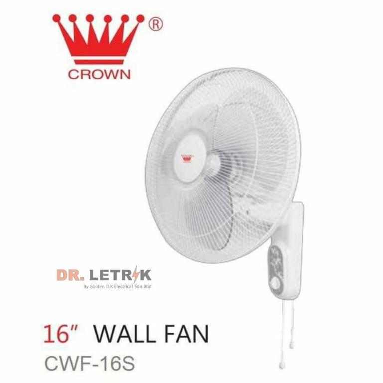 Crown 16 Wall Fan Kipas Dinding Sirim Kitchen Appliances On Carousell
