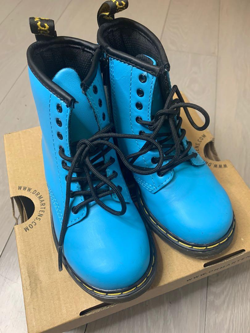 kids blue dr martens