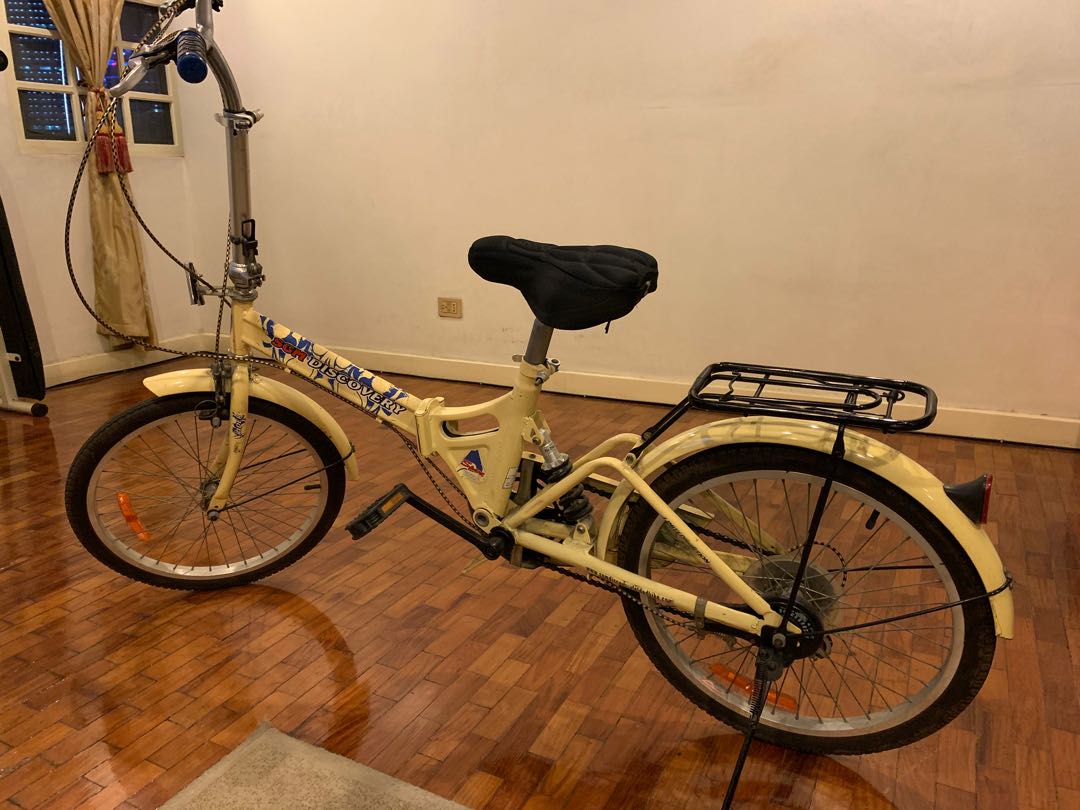 Great Deal Folding Bike with shock suspension and washable seat cover Sports Equipment Bicycles Parts Bicycles on Carousell
