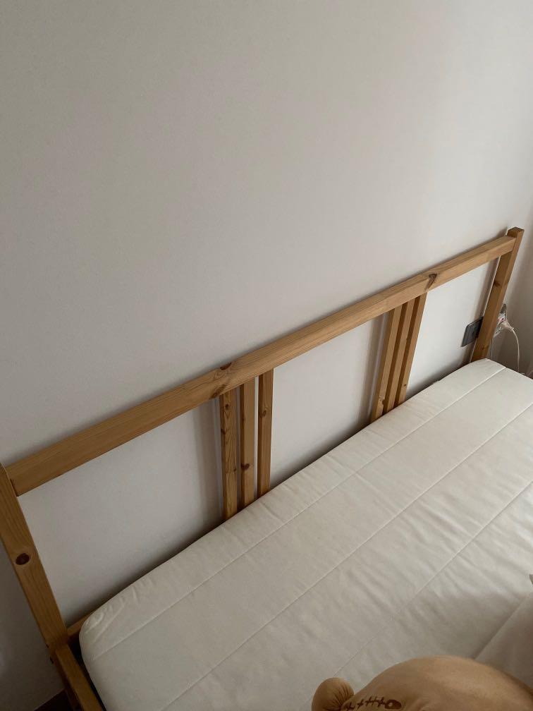 IKEA Fjellse bed frame queen, Furniture & Home Living, Furniture, Bed