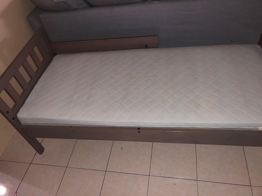 Ikea junior bed + mattress, Furniture & Home Living, Furniture, Bed