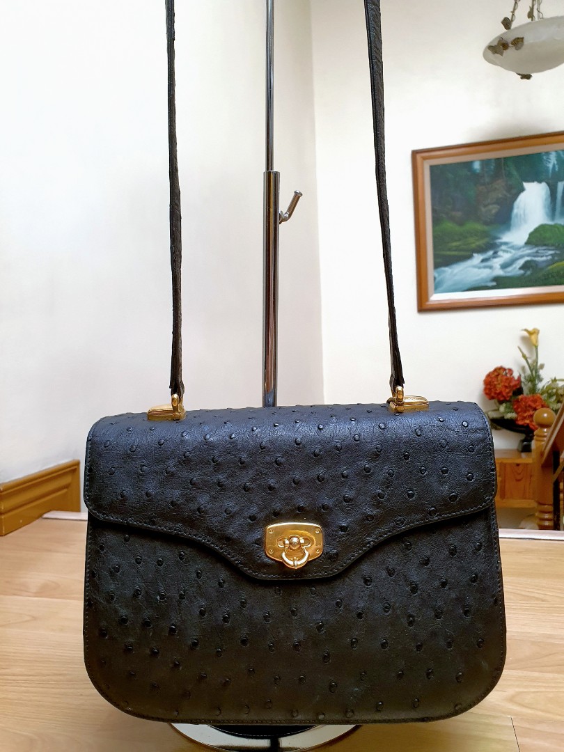 JRA Genuine Ostrich Leather bag, - Thrift bag Collections