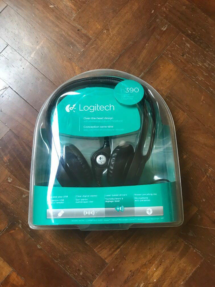 Brand New Logitech USB Headset h390 , Audio, Headphones & Headsets on